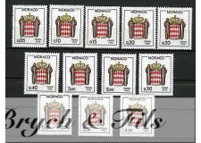 1985-86 MONACO TIMBRES TAXE YVERT ET TELLIER N°75-86 xx