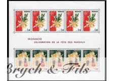 1981 MONACO BLOC N°19 DENTELE  EUROPA xx