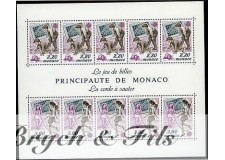 1989 MONACO BLOC N°46 DENTELE EUROPA xx