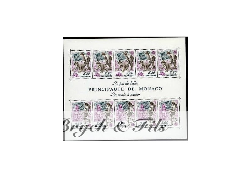 1989 MONACO BLOC N°46 DENTELE EUROPA xx