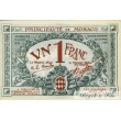 Billet Monaco 1 fr bleu série A 1920 Sans Numero