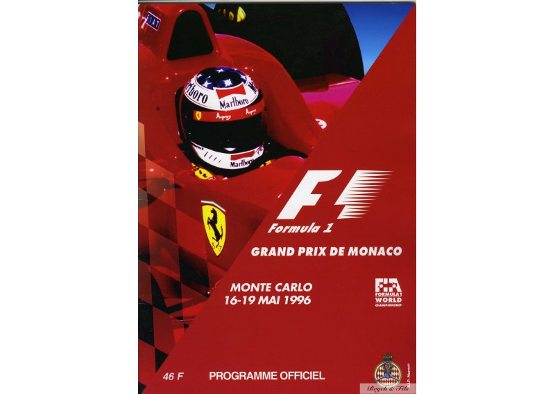 Programme Grand Prix Monaco 1996