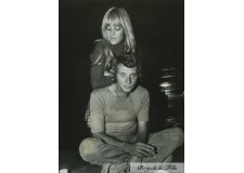 PHOTO ARGENTIQUE TIRAGE ORIGINAL JOHNNY HALLYDAY ET SYLVIE PAR PATRICK BERTRAND