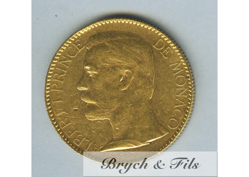 100 Francs OR Albert 1er de Monaco 1895A