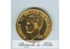 100 FRANCS MONACO ESSAI OR 1956