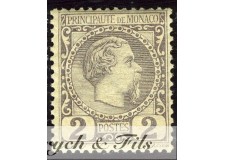 1885 MONACO N°2 TIMBRE POSTE PRINCE CHARLES III xx