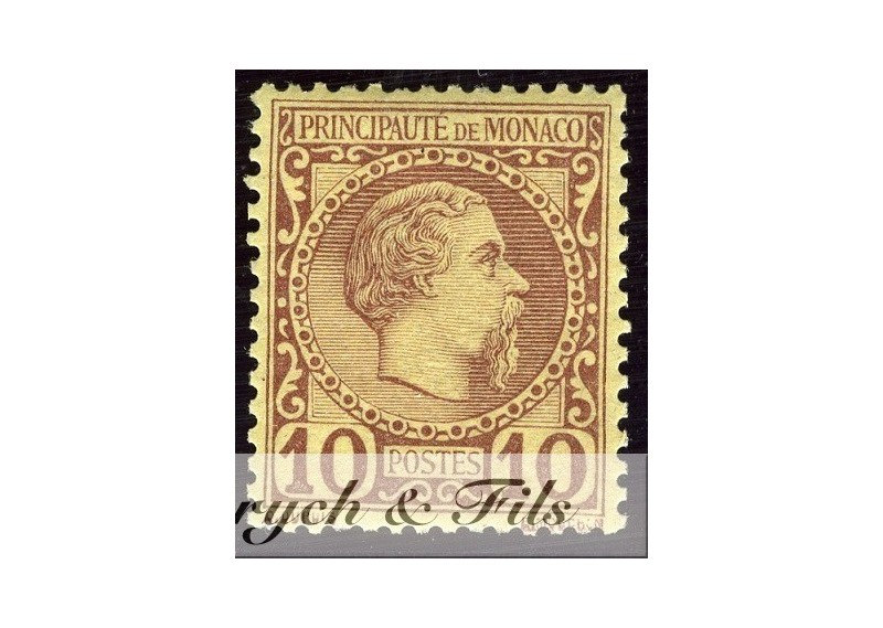 1885 MONACO N°4 TIMBRE POSTE PRINCE CHARLES III xx