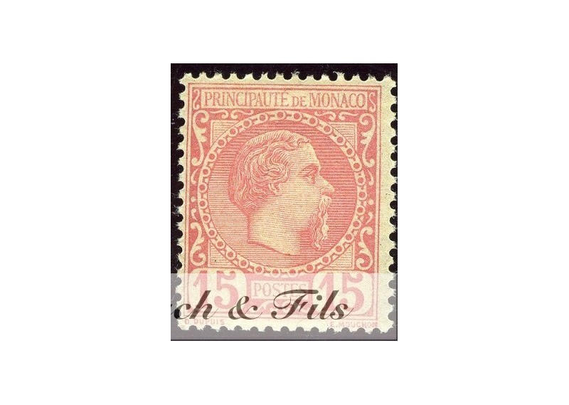 1885 MONACO N°5 TIMBRE POSTE PRINCE CHARLES III xx - Monaco Timbres