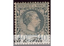 1885 MONACO N°7 TIMBRE POSTE PRINCE CHARLES III xx