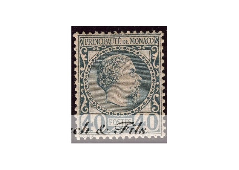 1885 MONACO N°7 TIMBRE POSTE PRINCE CHARLES III xx