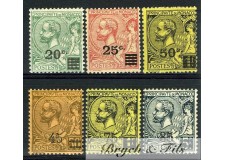 1922-24 MONACO N°51/53 et 70/72 TIMBRE POSTE PRINCE ALBERT 1er SURGARGE xx