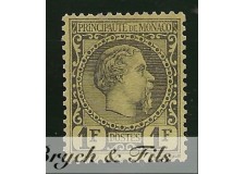 1885 MONACO N°9 TIMBRE POSTE PRINCE CHARLES III x