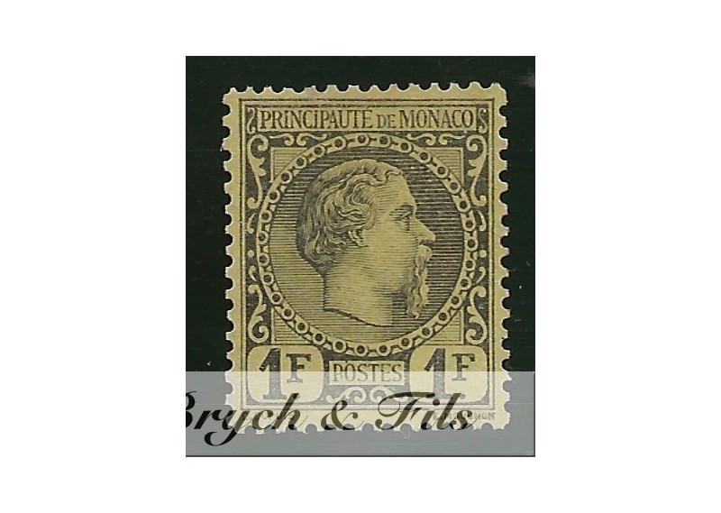 1885 MONACO N°9 TIMBRE POSTE PRINCE CHARLES III x