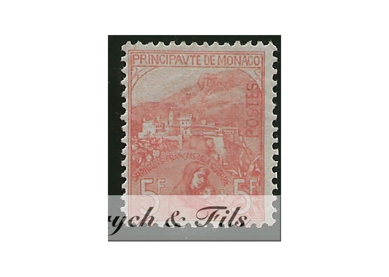 1919 MONACO N°33 TIMBRE POSTE ORPHELINS x