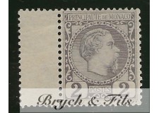 1885 MONACO N°2 TIMBRE POSTE PRINCE CHARLES III xx