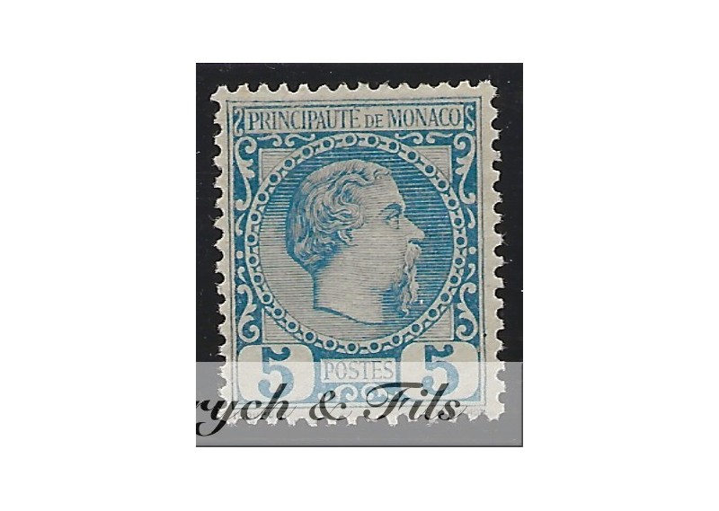 1885 MONACO N°3 TIMBRE POSTE PRINCE CHARLES III xx