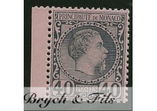 1885 MONACO N°7 TIMBRE POSTE PRINCE CHARLES III xx