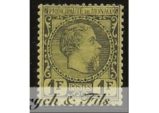 1885 MONACO N°9 TIMBRE POSTE PRINCE CHARLES III x