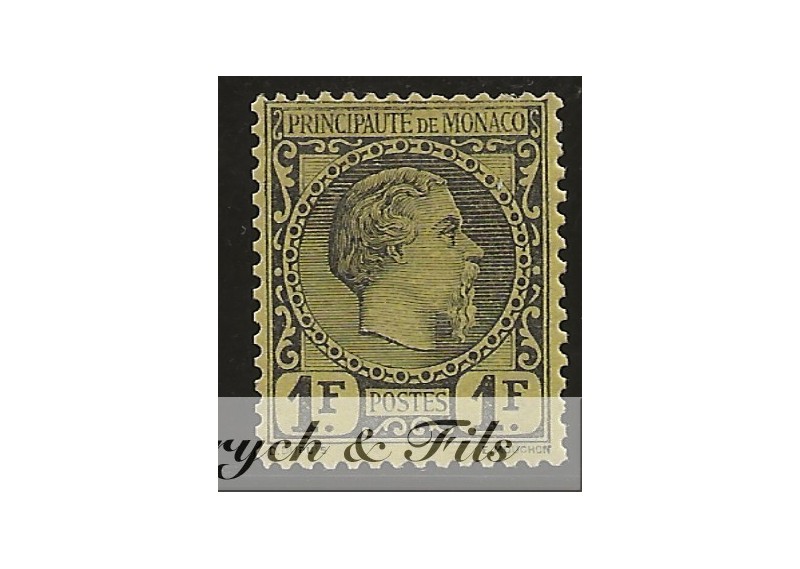 1885 MONACO N°9 TIMBRE POSTE PRINCE CHARLES III x