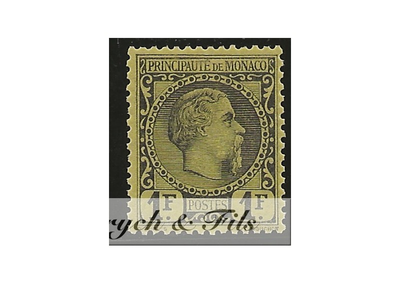 1885 MONACO N°9 TIMBRE POSTE PRINCE CHARLES III x