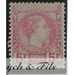 1885 MONACO N°10 TIMBRE POSTE PRINCE CHARLES III PLIE DE GOMME x