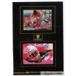 2 Autographes Photos Dédicacées Michael Schumacher dans sa F1 Ferrari