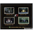 4 Autographes Photos Dédicacées Ayrton Senna F1 Lotus, McLaren, Williams