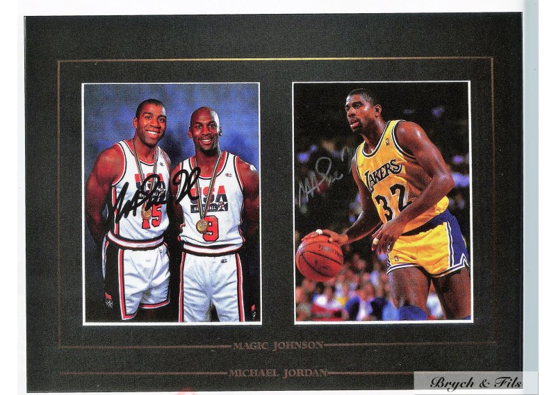 Photo Magic Johnson&Michael Jordan