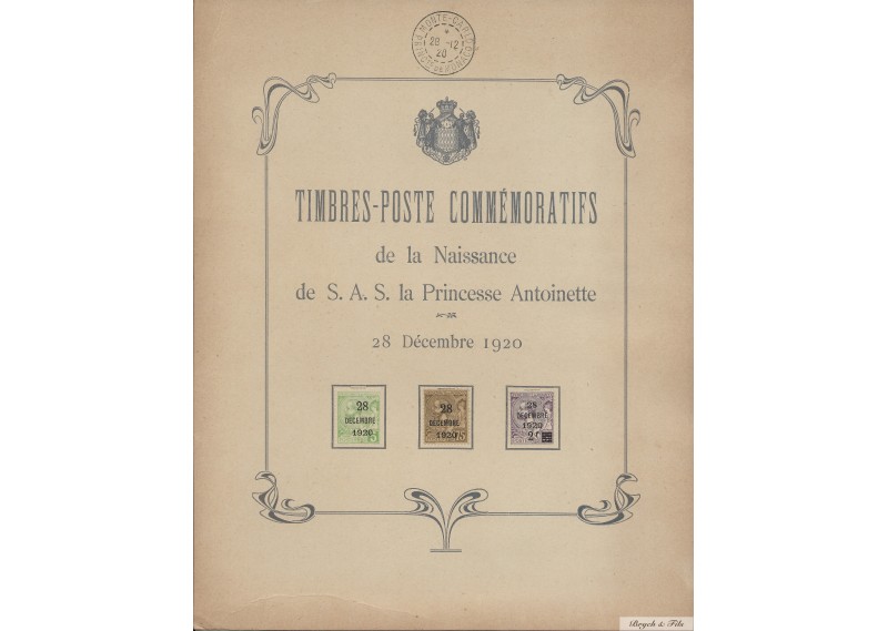 Timbres de Monaco - Collection Personnelle de S.A.S. La Princesse Antoinette