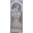 Affiche originale A. Mucha " Pojet Calendrier Femme avec Livre "