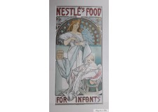 Affiche originale A. Mucha " Nestle's Food For Infants "