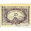 Billet Monaco 25 ct violet timbre sec 1920