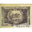 Billet Monaco 25 ct violet timbre sec 1920