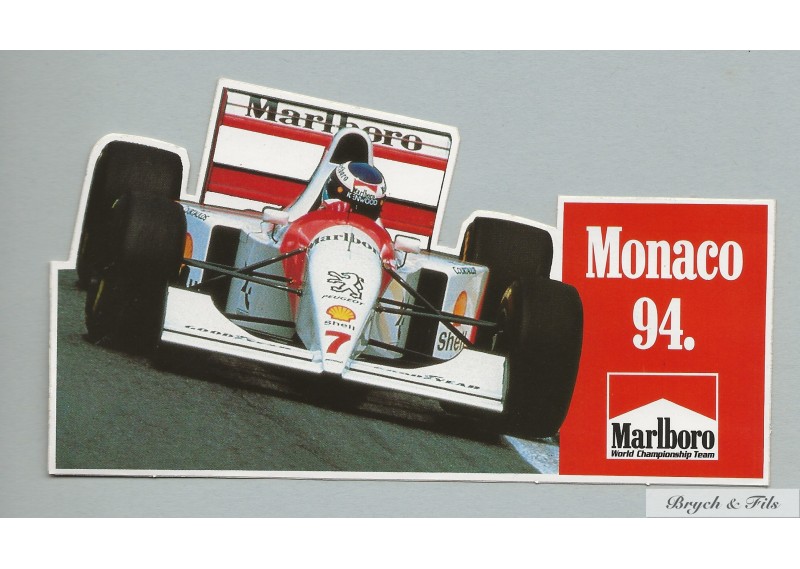 Autocollant Marlboro Grand Prix de Monaco 1994