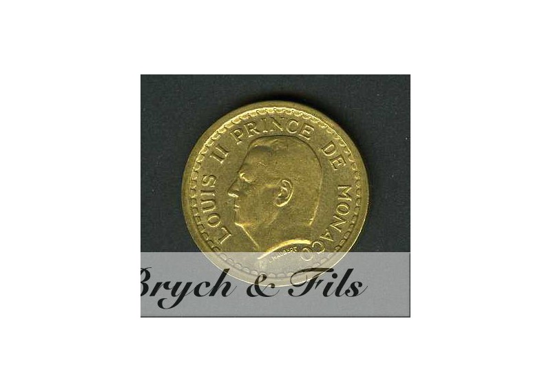 1 Franc Louis II de Monaco Bronze-Alu Sans Date