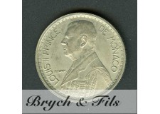 20 Francs Louis II de Monaco Cupro-nickel 1947