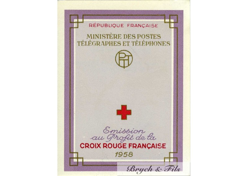 1958 FRANCE CARNET N°2007 CROIX ROUGE YVERT - TELLIERxx