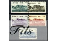 1939 MONACO N°195/199 TIMBRES POSTE STADE LOUIS II x