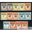 1937 MONACO N°140/153 TIMBRES TAXE SURCHARGES POSTE x