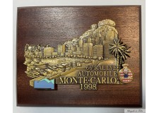 1998 MONACO ENAMELLED GRILLE PLATE 66th MONTE-CARLO CAR RALLY