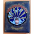 1960 MONACO BADGE PLAQUE CALANDRE EMAILLE 29e RALLYE MONTE CARLO