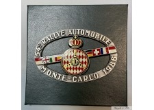 1986 MONACO BADGE PLAQUE CALANDRE EMAILLEE 54e RALLYE AUTOMOBILE DE MONTE CARLO