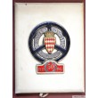 1982 MONACO BADGE PLAQUE CALANDRE EMAILLEE 50e RALLYE AUTOMOBILE DE MONTE CARLO