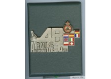 1980 MONACO BADGE PLAQUE CALLANDRE EMAILLE 48e RALLYE AUTOMOBILE DE MONTE CARLO