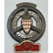 1982 MONACO BADGE PLAQUE CALLANDRE EMAILLE 50e RALLYE AUTOMOBILE DE MONTE CARLO EQUIPIER