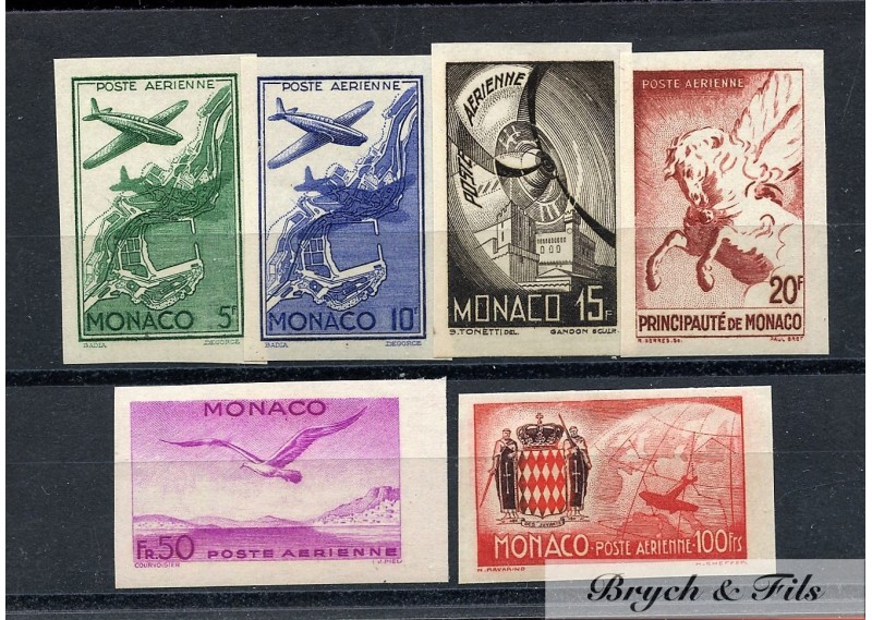 1941   MONACO  SYMBOLES DIVERS  NON DENTELES