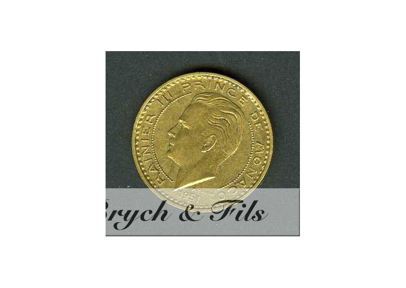 20 Francs Rainier III de Monaco Bronze-Alu. 1951