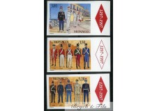 1997 MONACO N°2107-09 NON DENTELE CARABINIERS xx