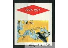 1997 MONACO N°2133 NON DENTELE PROTECTION DES BALEINES xx