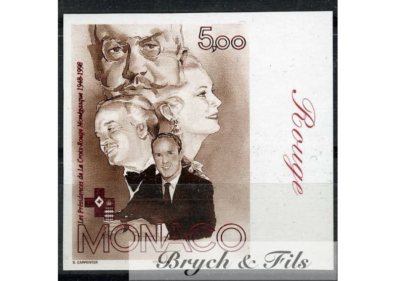 1998 MONACO N°2147 NON DENTELE CINQUANTENAIRE DE LA CROIX ROUGE xx